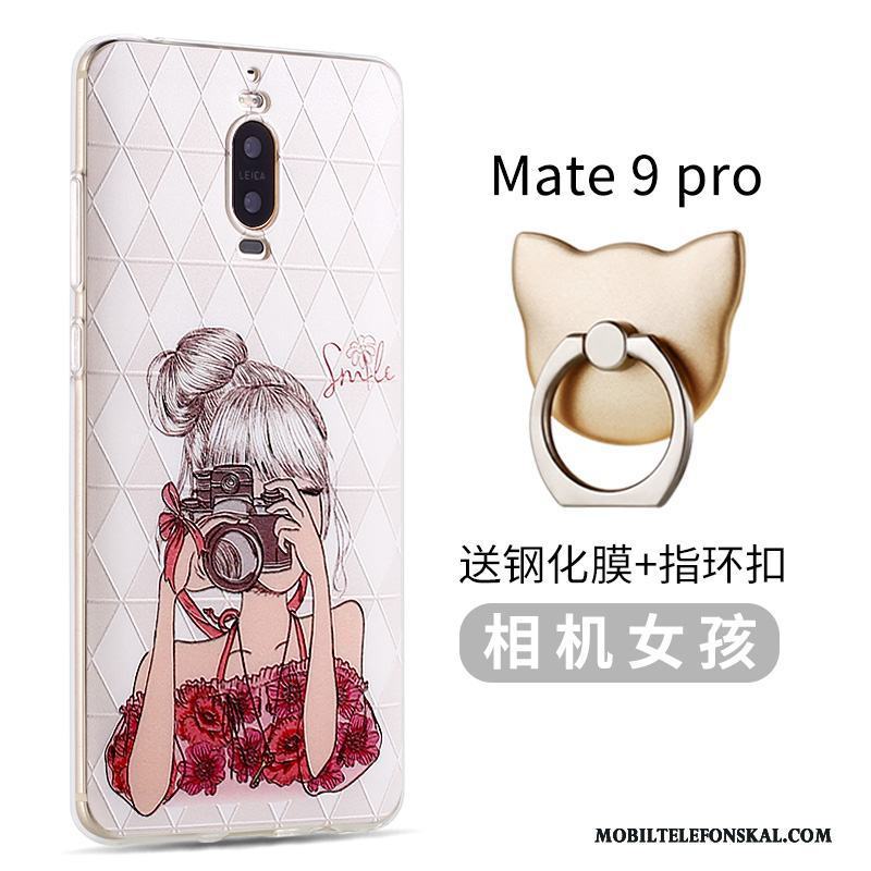 Huawei Mate 9 Pro Silikon Ny Kreativa Skal Telefon Personlighet Mjuk Rosa