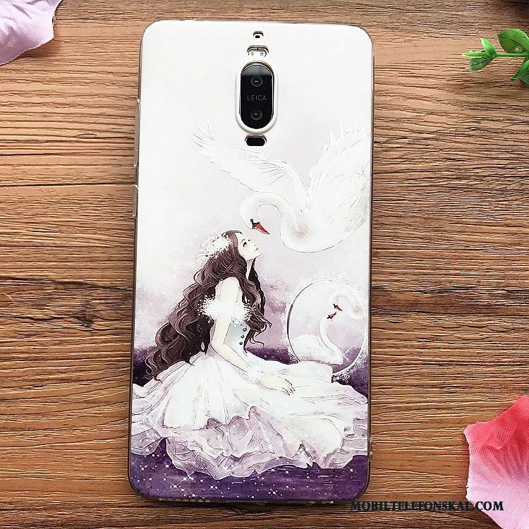 Huawei Mate 9 Pro Skal Hängsmycken Mjuk All Inclusive Rosa Kreativa Personlighet Silikon