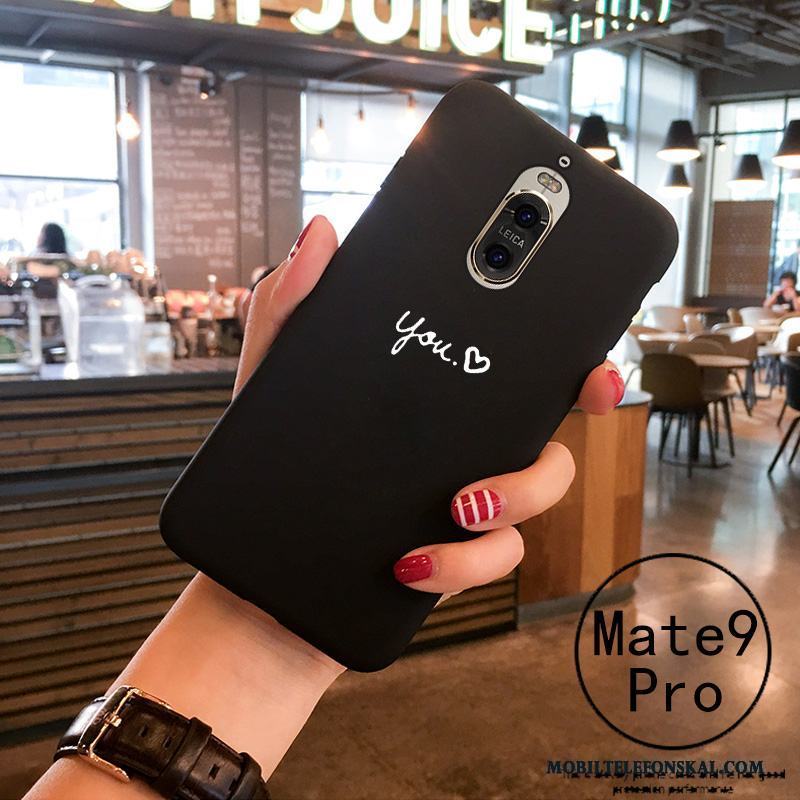 Huawei Mate 9 Pro Skal Personlighet Skydd Svart Mjuk Fodral Silikon Trend