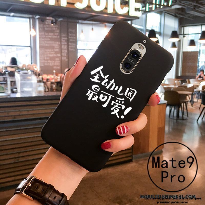 Huawei Mate 9 Pro Skal Personlighet Skydd Svart Mjuk Fodral Silikon Trend