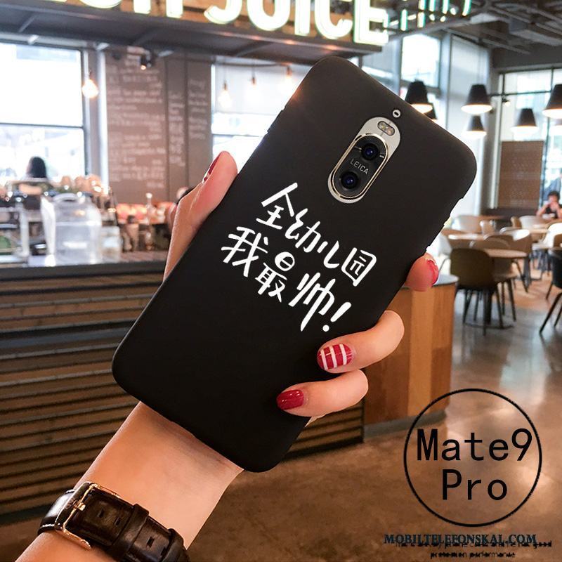 Huawei Mate 9 Pro Skal Personlighet Skydd Svart Mjuk Fodral Silikon Trend