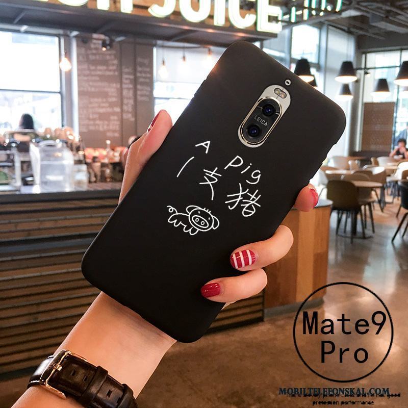 Huawei Mate 9 Pro Skal Personlighet Skydd Svart Mjuk Fodral Silikon Trend