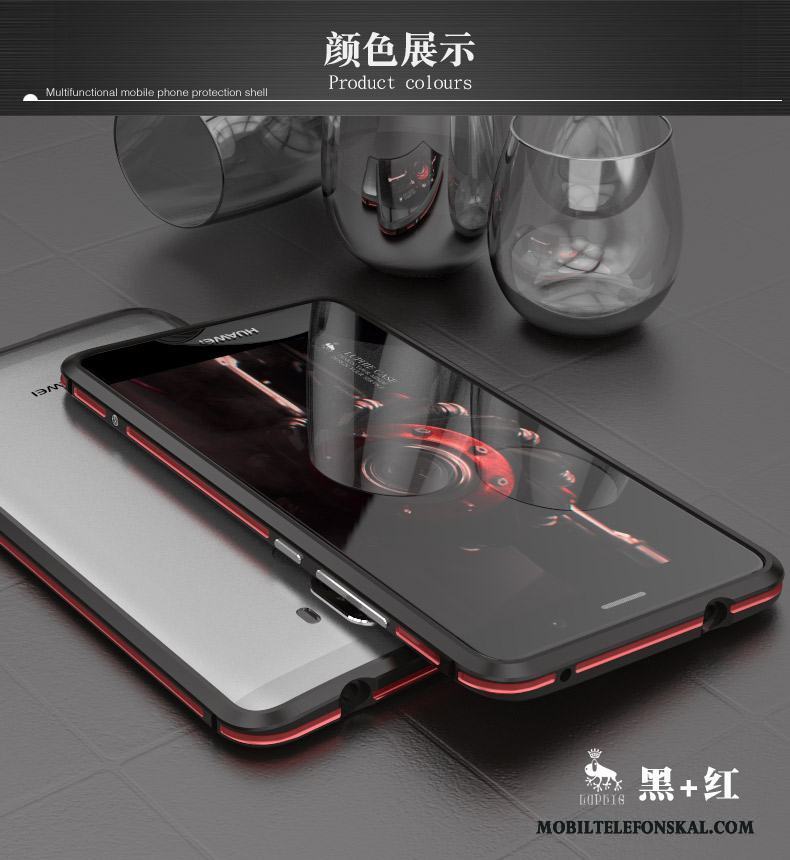 Huawei Mate 9 Pro Skal Telefon Frame Skydd Silver Fodral Metall