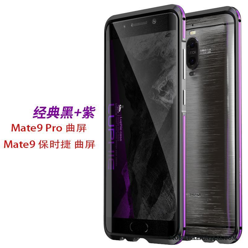 Huawei Mate 9 Pro Skal Telefon Frame Skydd Silver Fodral Metall