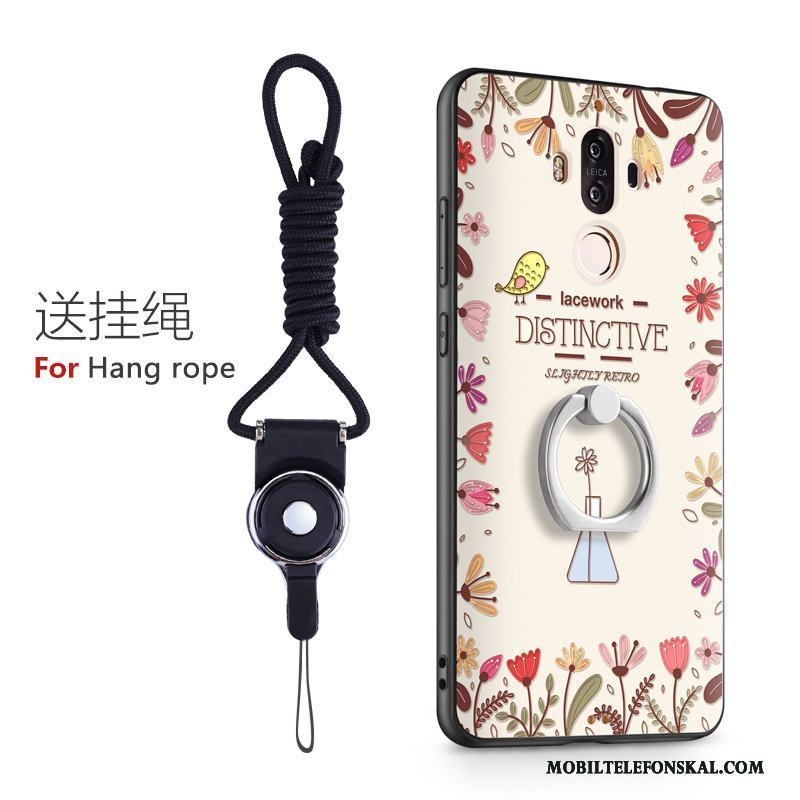 Huawei Mate 9 Ring Skal Telefon Silikon Fallskydd Fodral All Inclusive Rosa
