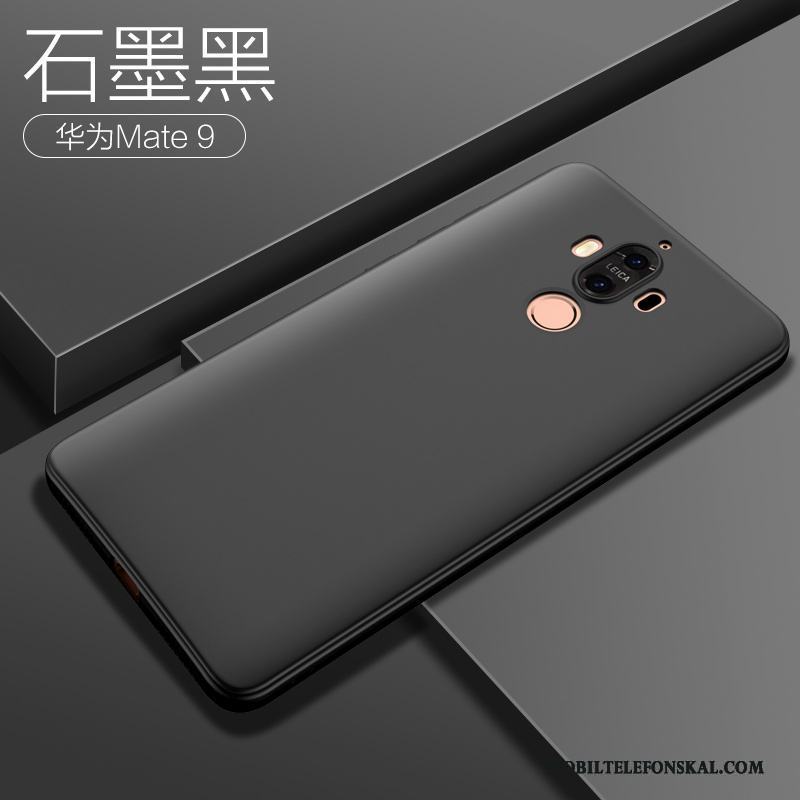 Huawei Mate 9 Silikon Fodral Slim Skydd Röd Nubuck Skal Telefon