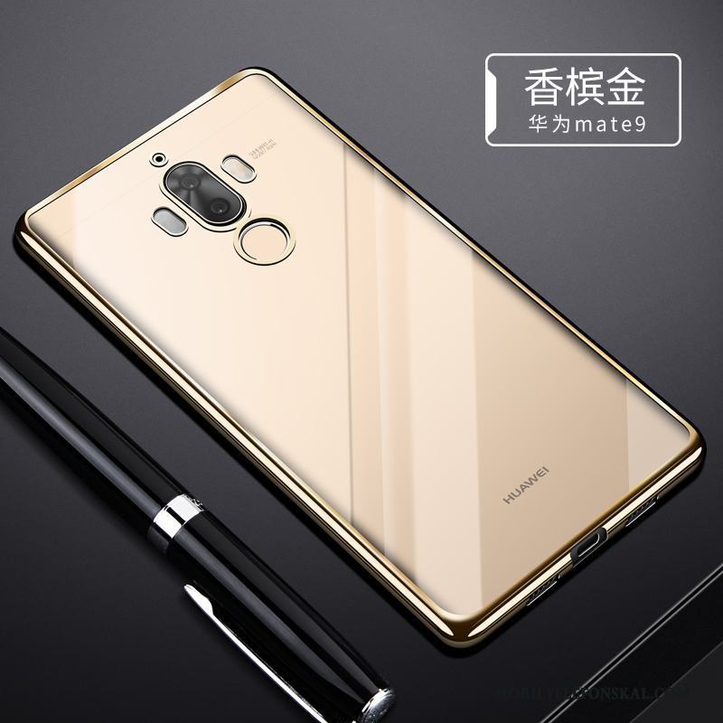 Huawei Mate 9 Silikon Skal Telefon Fodral Transparent Slim Silver