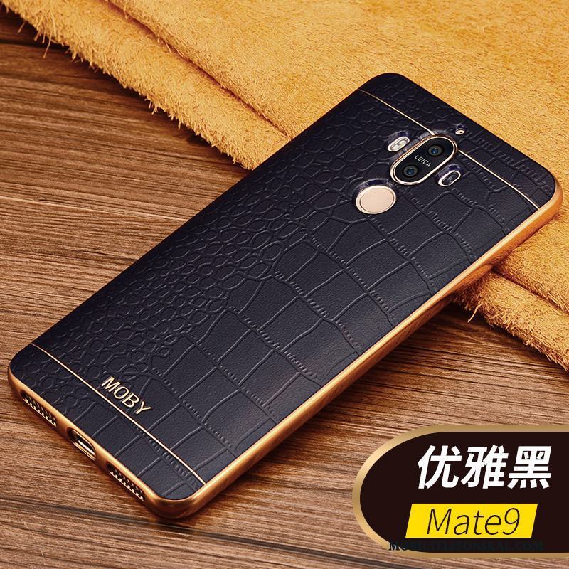 Huawei Mate 9 Skal Business Mobil Telefon Plating Skydd Kaki Fodral Fallskydd