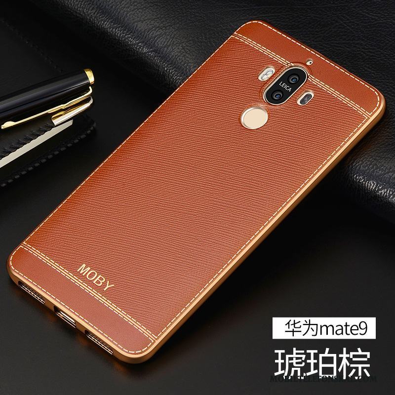 Huawei Mate 9 Skal Business Mobil Telefon Plating Skydd Kaki Fodral Fallskydd