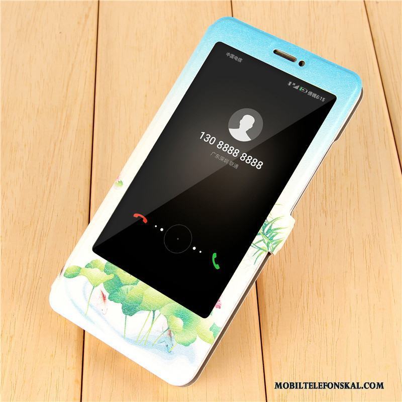 Huawei Mate 9 Skal Clamshell Telefon Läderfodral Kreativa Skydd Tecknat