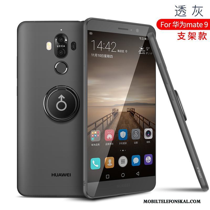 Huawei Mate 9 Skal Telefon Skydd Fodral Svart Silikon Mjuk Nubuck