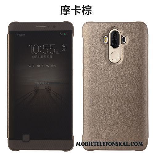 Huawei Mate 9 Skydd Clamshell All Inclusive Fodral Skal Telefon Läderfodral Fallskydd