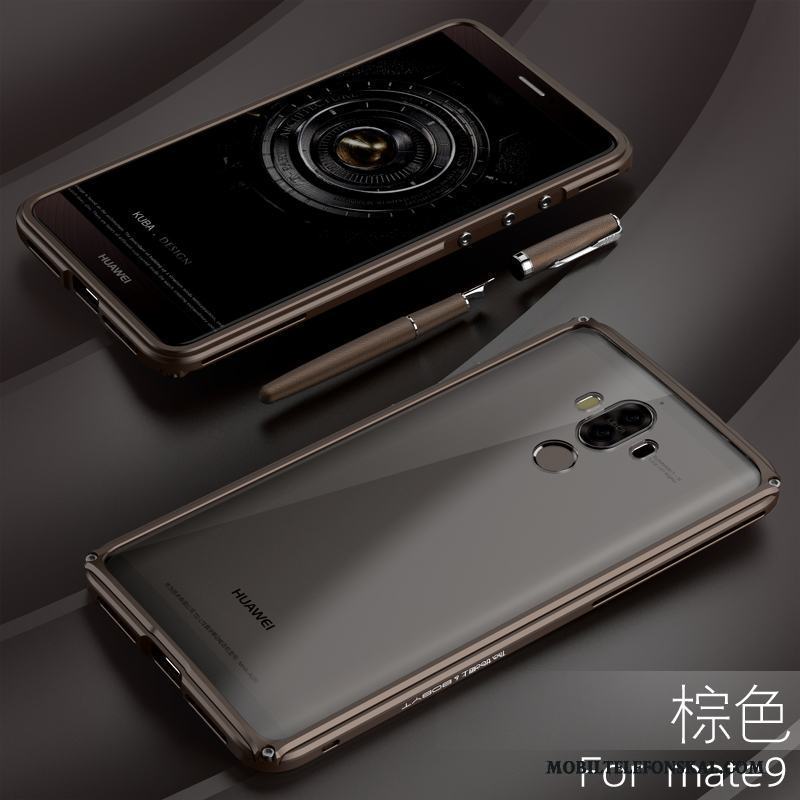 Huawei Mate 9 Skydd Metall Skal Telefon Fodral Frame Guld