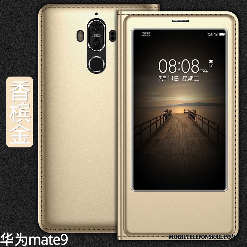 Huawei Mate 9 Täcka Skydd Fallskydd All Inclusive Fodral Läderfodral Skal Telefon