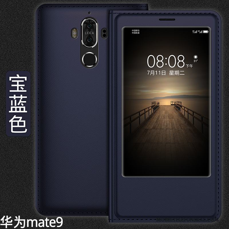 Huawei Mate 9 Täcka Skydd Fallskydd All Inclusive Fodral Läderfodral Skal Telefon