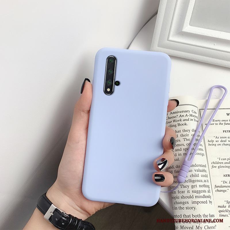 Huawei Nova 5t All Inclusive Solid Färg Enkel Slim Personlighet Silikon Skal Telefon