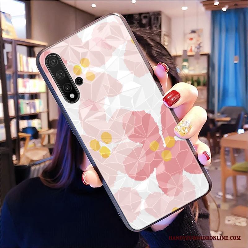 Huawei Nova 5t Diamantform Rosa Mönster All Inclusive Net Red Skal Telefon