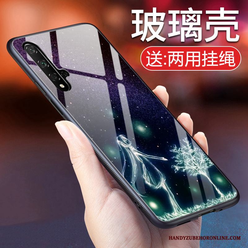 Huawei Nova 5t Fallskydd Personlighet Purpur Vind Mjuk Glas Skal