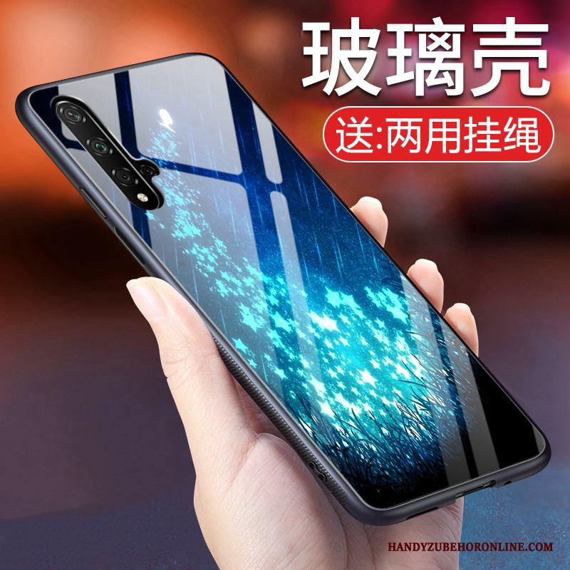 Huawei Nova 5t Fallskydd Personlighet Purpur Vind Mjuk Glas Skal