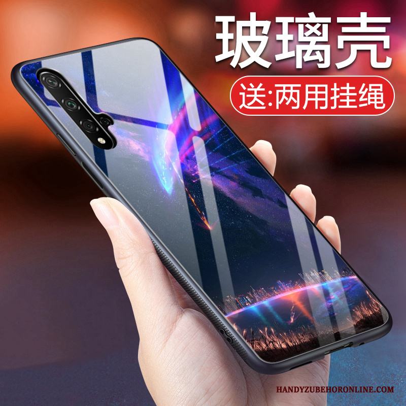 Huawei Nova 5t Fallskydd Personlighet Purpur Vind Mjuk Glas Skal