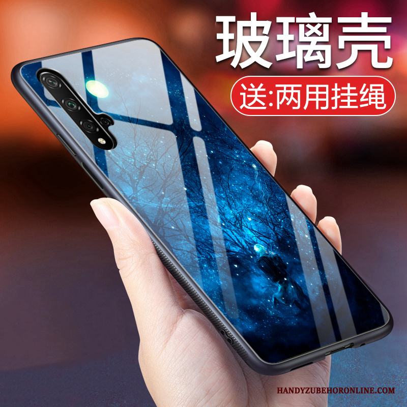 Huawei Nova 5t Fallskydd Personlighet Purpur Vind Mjuk Glas Skal