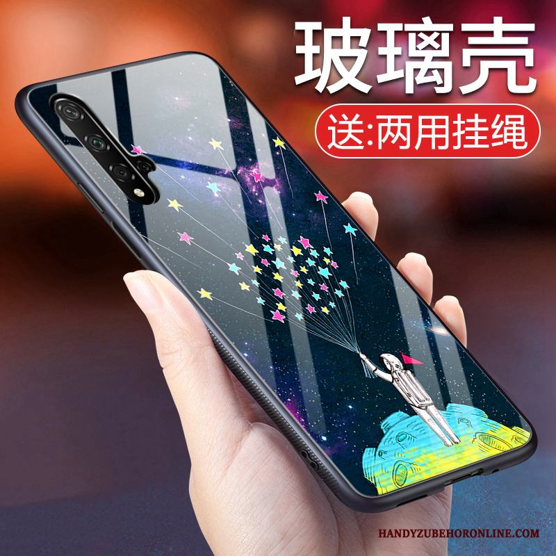 Huawei Nova 5t Fallskydd Personlighet Purpur Vind Mjuk Glas Skal