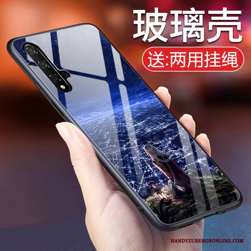 Huawei Nova 5t Fallskydd Personlighet Purpur Vind Mjuk Glas Skal