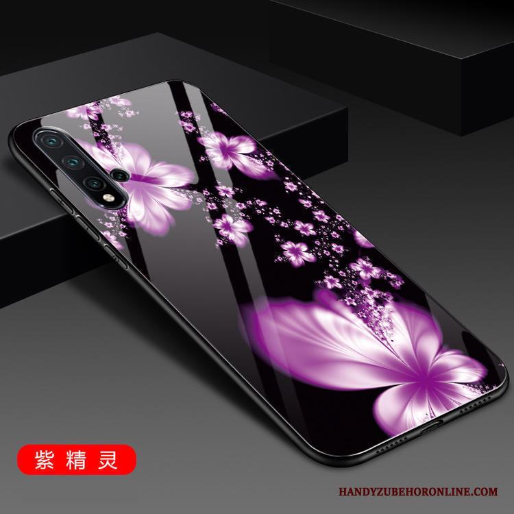 Huawei Nova 5t Fodral Nubuck Spegel Skal Telefon Röd All Inclusive Fallskydd