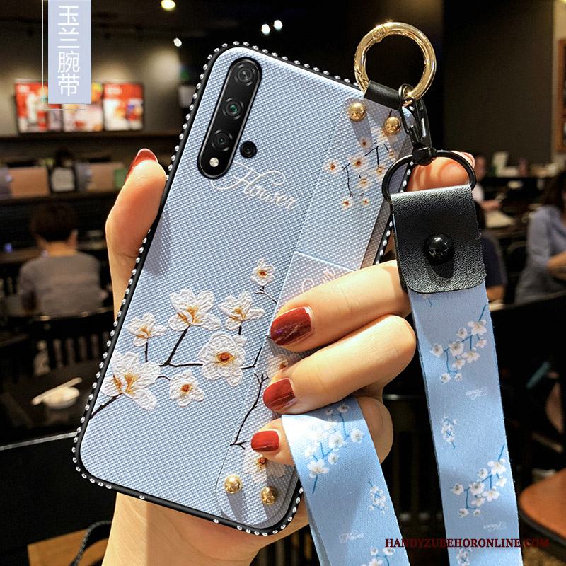 Huawei Nova 5t Med Strass Silikon Skal Telefon Kreativa Vit Skydd Fodral