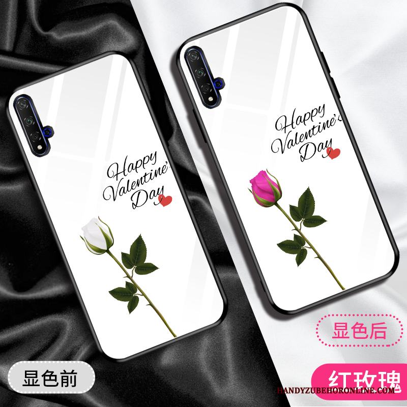 Huawei Nova 5t Personlighet Ny Blommor Trend Varumärke All Inclusive Skal Telefon Purpur