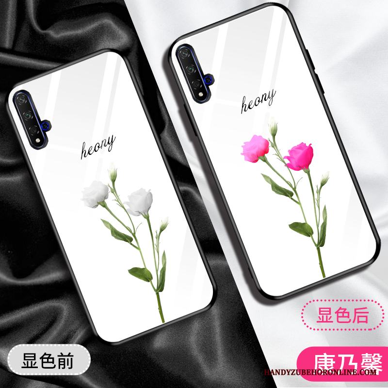 Huawei Nova 5t Personlighet Ny Blommor Trend Varumärke All Inclusive Skal Telefon Purpur