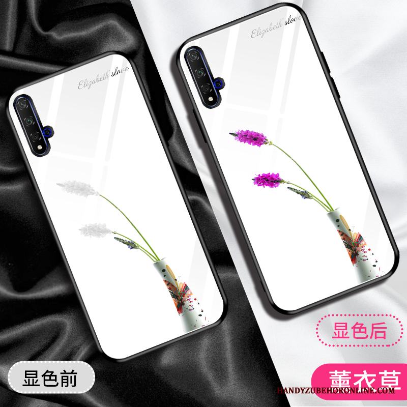 Huawei Nova 5t Personlighet Ny Blommor Trend Varumärke All Inclusive Skal Telefon Purpur