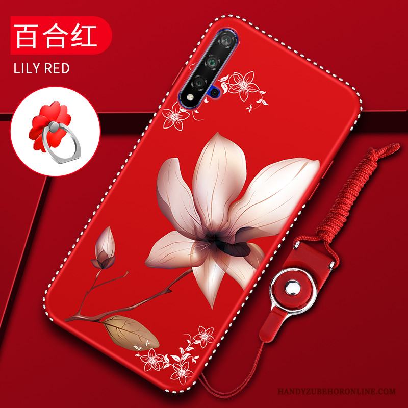 Huawei Nova 5t Trend Varumärke Röd Kinesisk Stil Fallskydd Personlighet Kreativa Skal Telefon