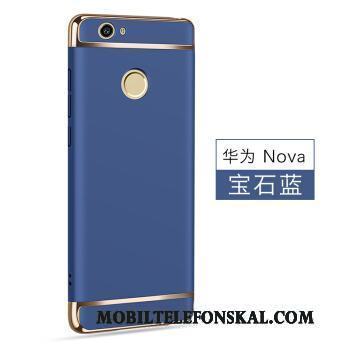 Huawei Nova Fallskydd Fodral Skal Telefon Grön Silver Pu