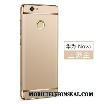 Huawei Nova Fallskydd Fodral Skal Telefon Grön Silver Pu