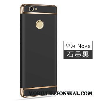 Huawei Nova Fallskydd Fodral Skal Telefon Grön Silver Pu