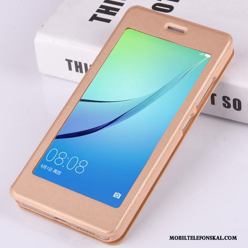 Huawei Nova Fodral Mobil Telefon Skal Fallskydd Telefon Guld Clamshell