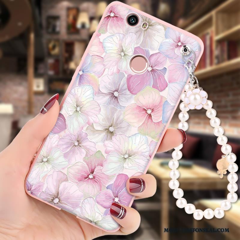 Huawei Nova Fodral Skal Telefon Mjuk Fallskydd Rosa Hängsmycken Silikon