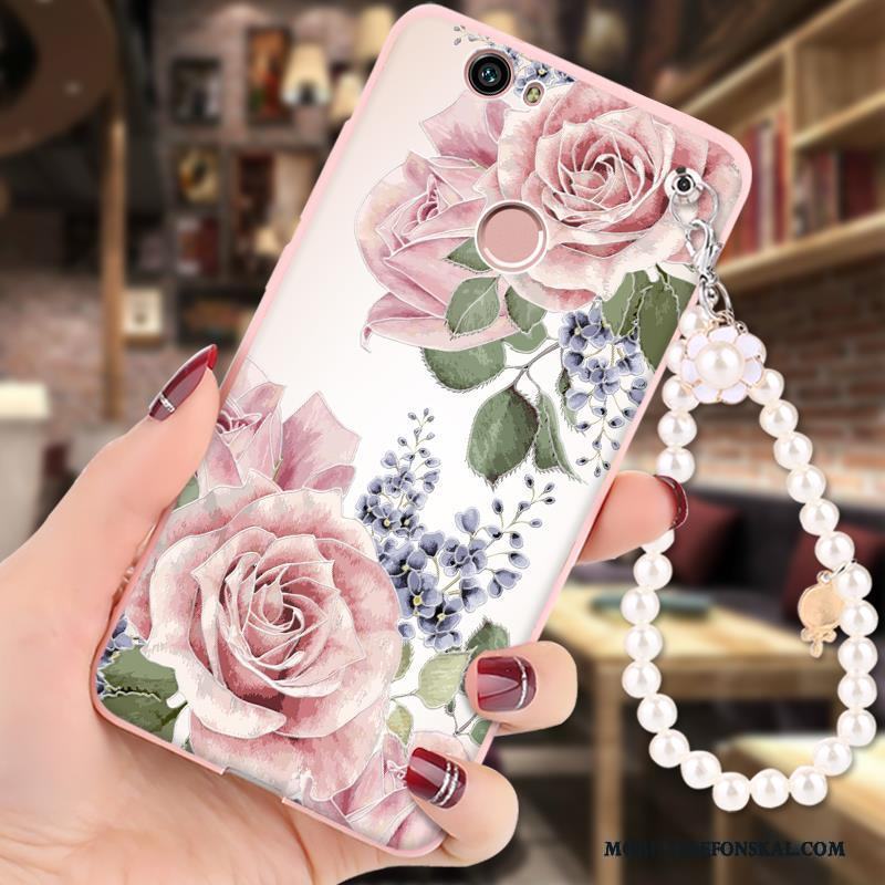 Huawei Nova Fodral Skal Telefon Mjuk Fallskydd Rosa Hängsmycken Silikon