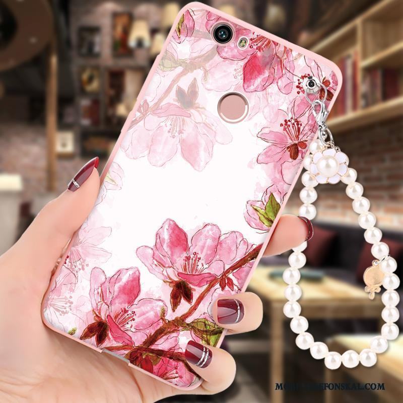 Huawei Nova Fodral Skal Telefon Mjuk Fallskydd Rosa Hängsmycken Silikon