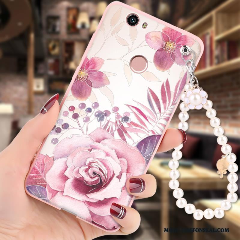 Huawei Nova Fodral Skal Telefon Mjuk Fallskydd Rosa Hängsmycken Silikon