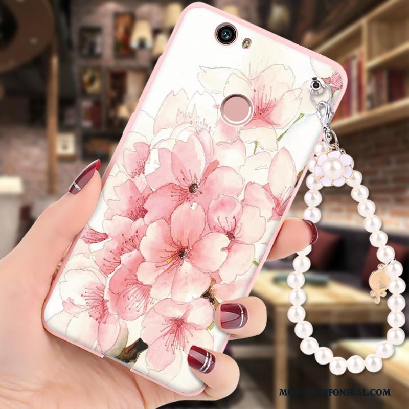 Huawei Nova Fodral Skal Telefon Mjuk Fallskydd Rosa Hängsmycken Silikon