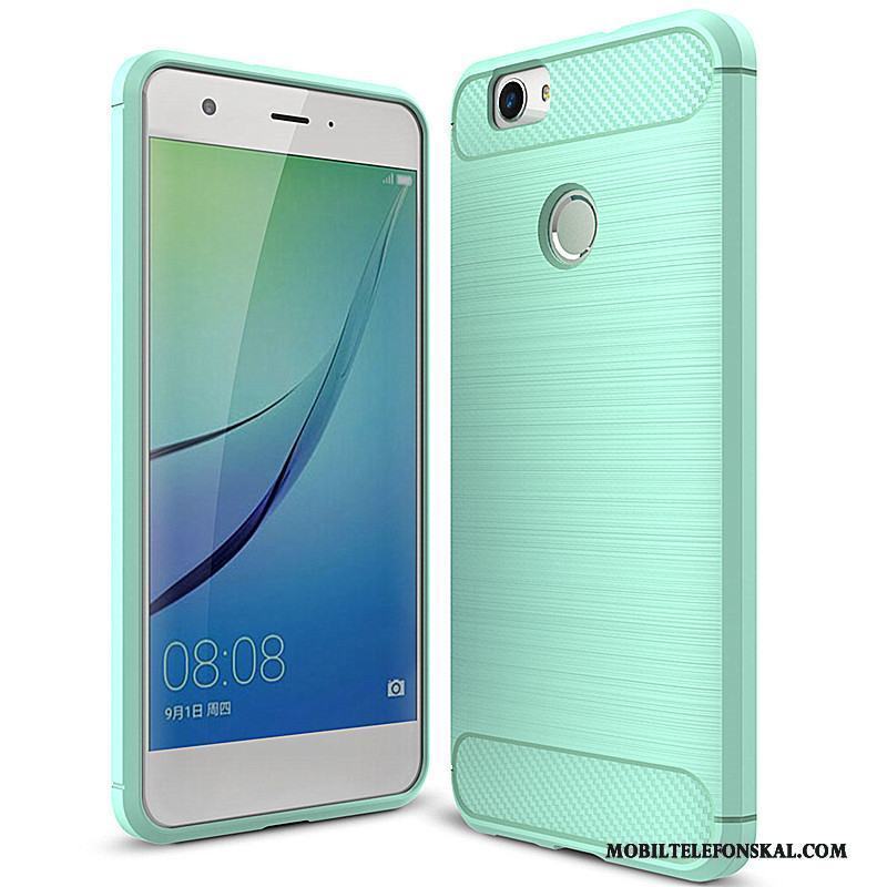 Huawei Nova Kostfiber Mjuk Skydd Fodral All Inclusive Skal Telefon Blå