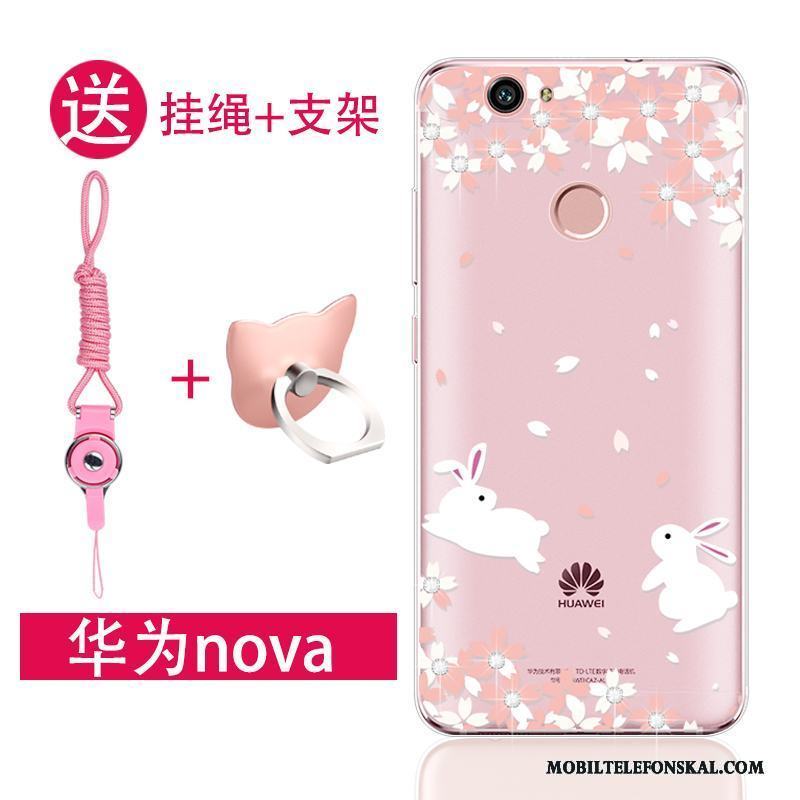Huawei Nova Mjuk Ungdom Silikon Skal Telefon Rosa