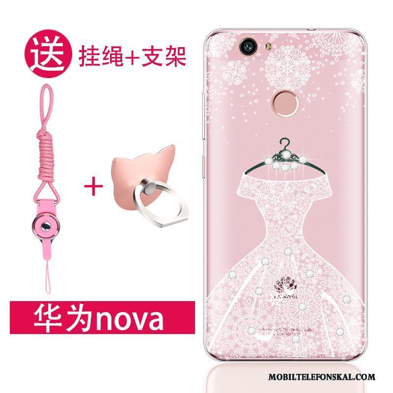 Huawei Nova Mjuk Ungdom Silikon Skal Telefon Rosa