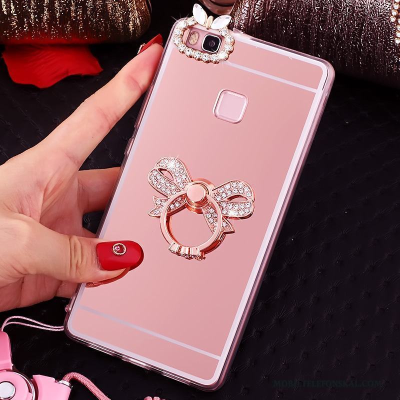 Huawei Nova Skal Support Rosa Ring Mjuk Telefon Fodral