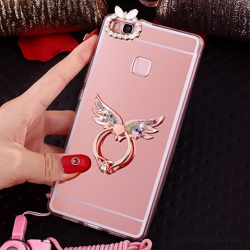 Huawei Nova Skal Support Rosa Ring Mjuk Telefon Fodral