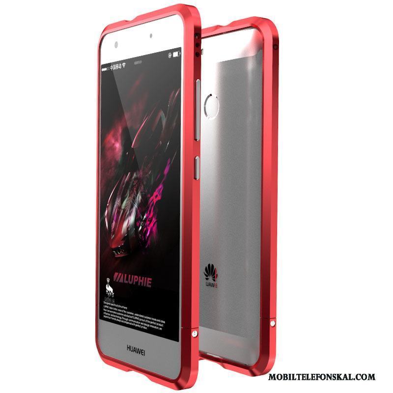 Huawei Nova Skal Telefon Fodral Mobil Telefon Fallskydd Frame Rosa Metall