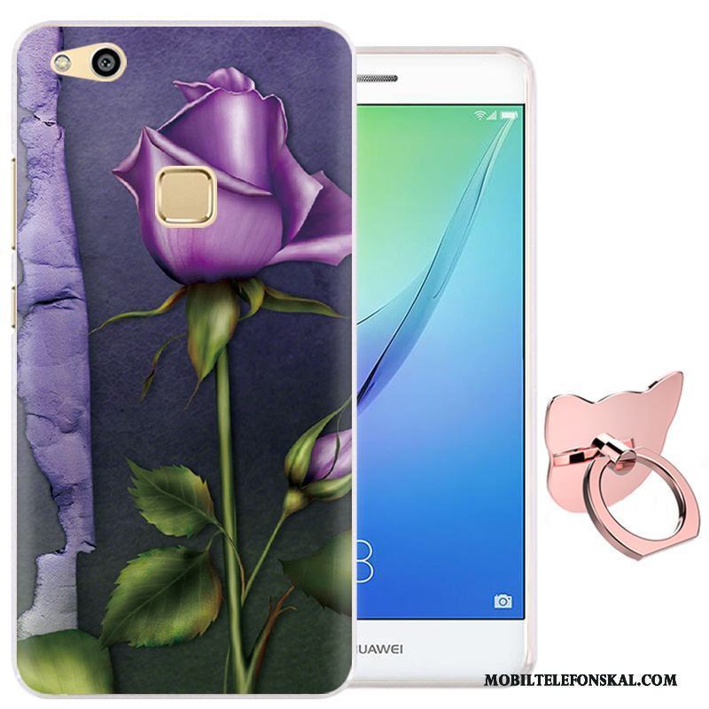 Huawei Nova Tecknat Rosa Skal Telefon Skydd Mjuk Fodral Silikon