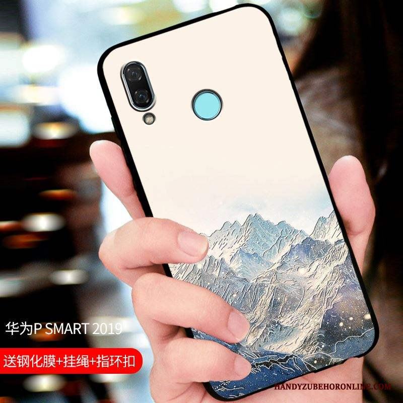 Huawei P Smart 2019 All Inclusive Svart Fodral Nubuck Skydd Skal Telefon Anpassa